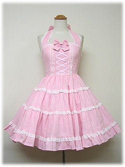 Tiered Halter Neck JSK by Angelic Pretty