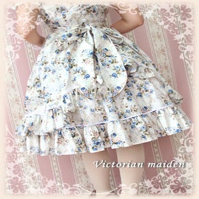 Rococo Bouquet Frill Apron JSK by Victorian Maiden