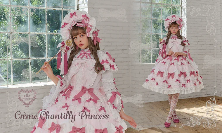 コメント制♡プリンセス柄ふんわりツイン Créme Chantilly Princess JSK by Baby, the Stars Shine Bright