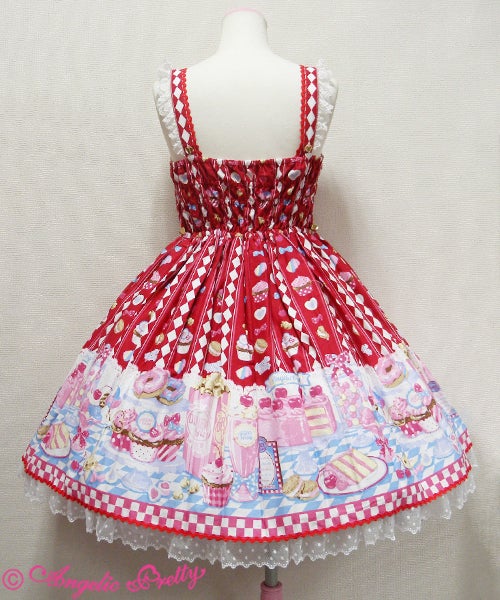 アンジェリックプリティー　Diner Doll ジャンパースカート　ケーキ Diner Doll JSK by Angelic Pretty