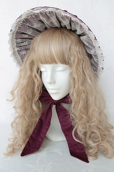 Classical Lace Doll Hat Bonnet by Victorian Maiden