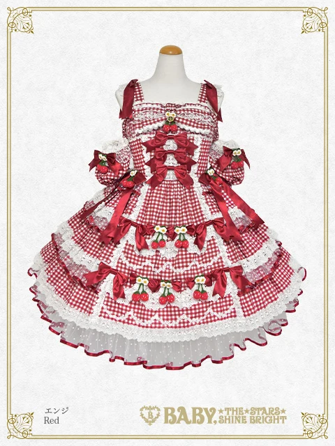 Doki Doki ♡ Heart Fluttering Princess Strawberry Gingham JSK by