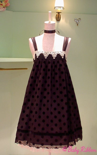 Polka Dot Tulle Flocked JSK by Emily Temple Cute