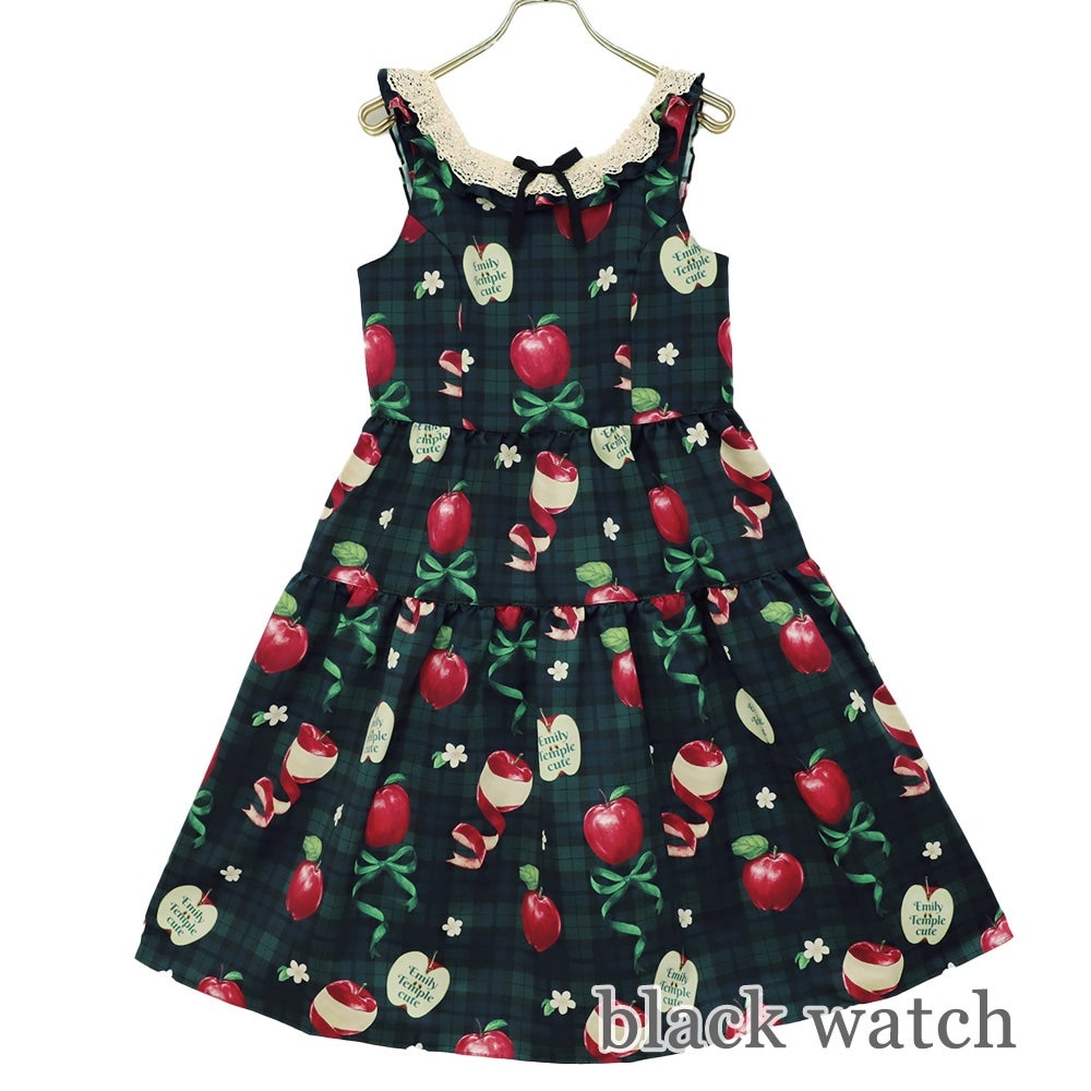 Tartan Ribbon Apple JSK (2026) by Emily Temple Cute