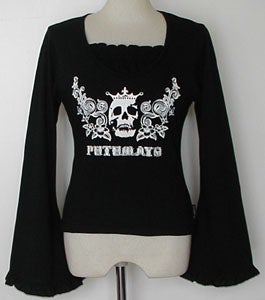 Skull Shirring Cutsew by Putumayo