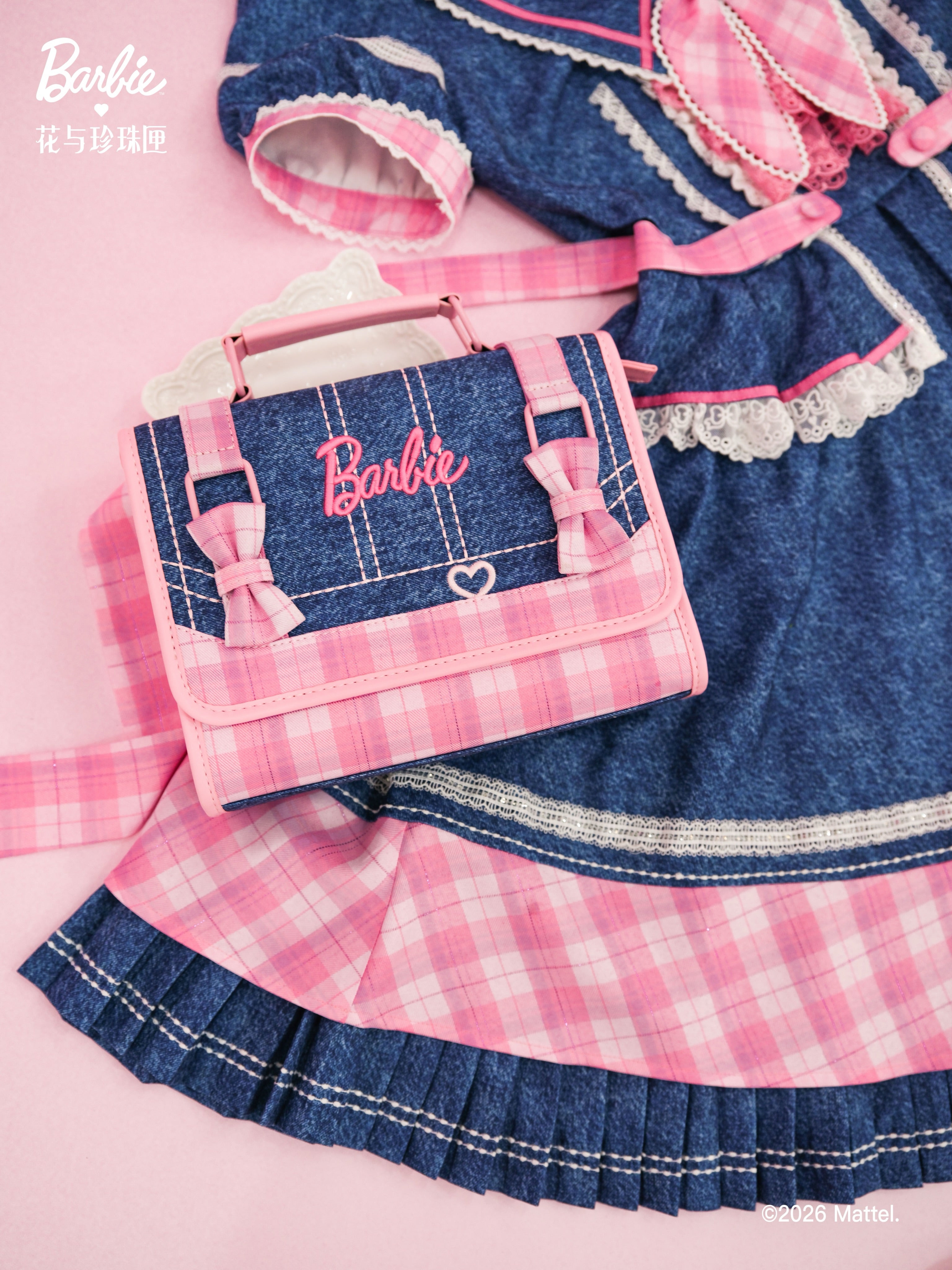 【限定】Barbie NBAコラボ新品未使用未開封 Mademoiselle Pearl ~ Barbie Collaboration Blooming Daydream Plaid