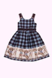 Sister ~ Tartan Check Poodle Print JSK by Shirley Temple