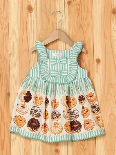 Baby ~ Striped Donut Print JSK by Shirley Temple