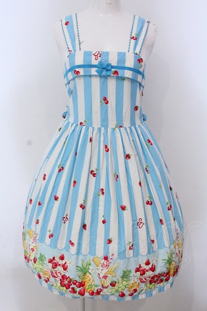 Sister ~ Anniversary Stripe Tropical Fruits JSK by Shirley Temple