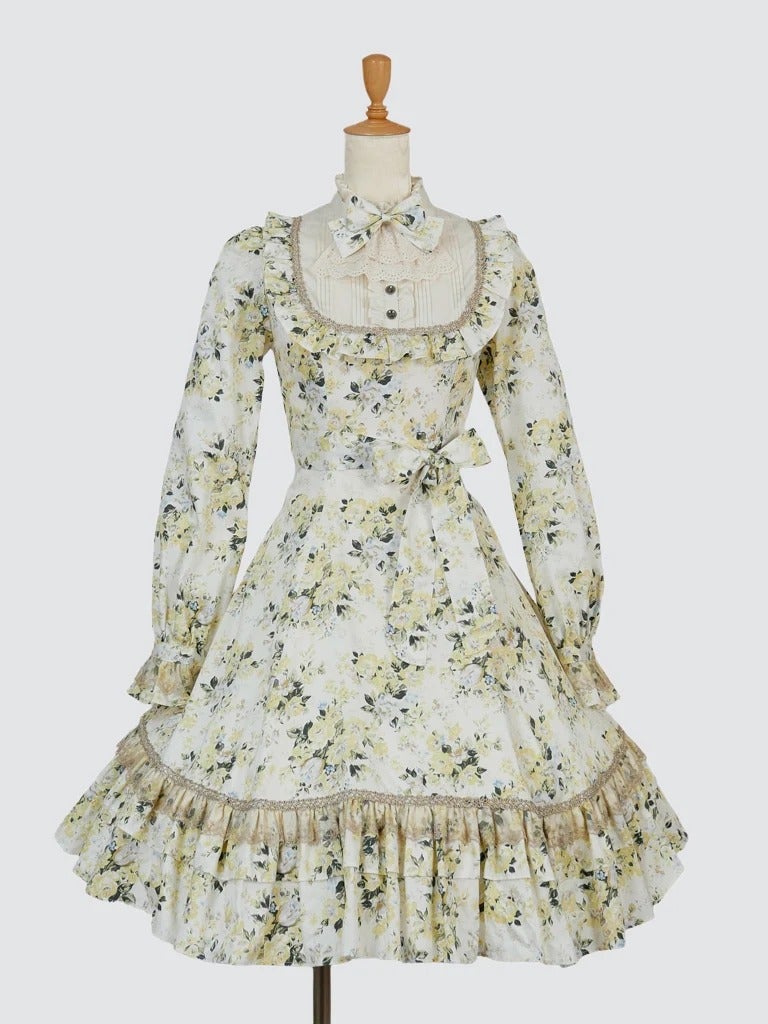 Rococo Bouquet Classical Doll Midi Length OP by Victorian Maiden