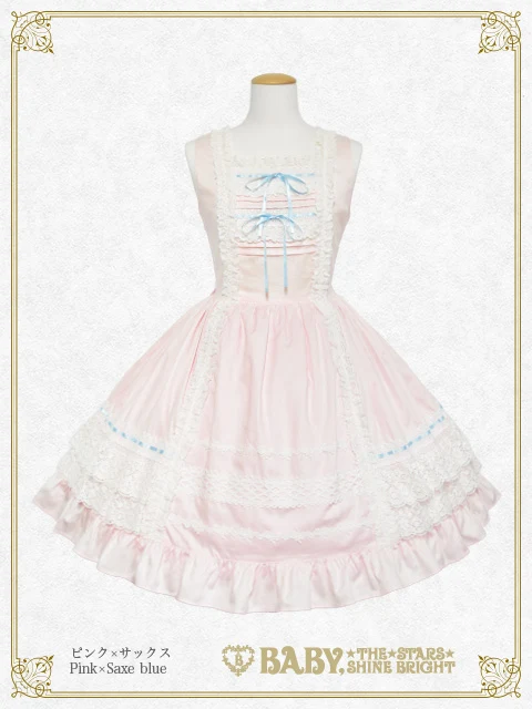 BABY 天使柄シフォン JSK Lace Frill JSK (2026 2nd release) (sateen) by Baby, the Stars