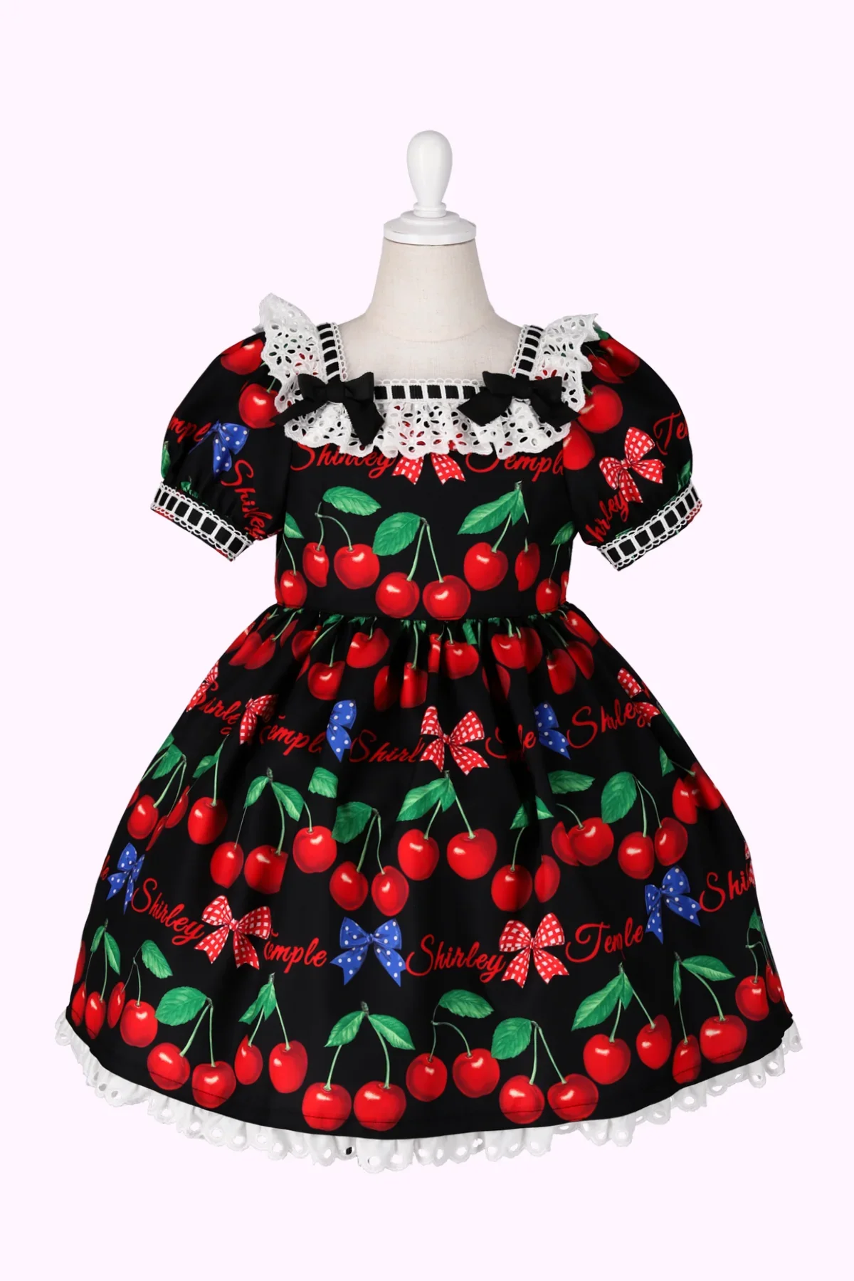 Toddler ~ Cherry Stripe OP by Shirley Temple