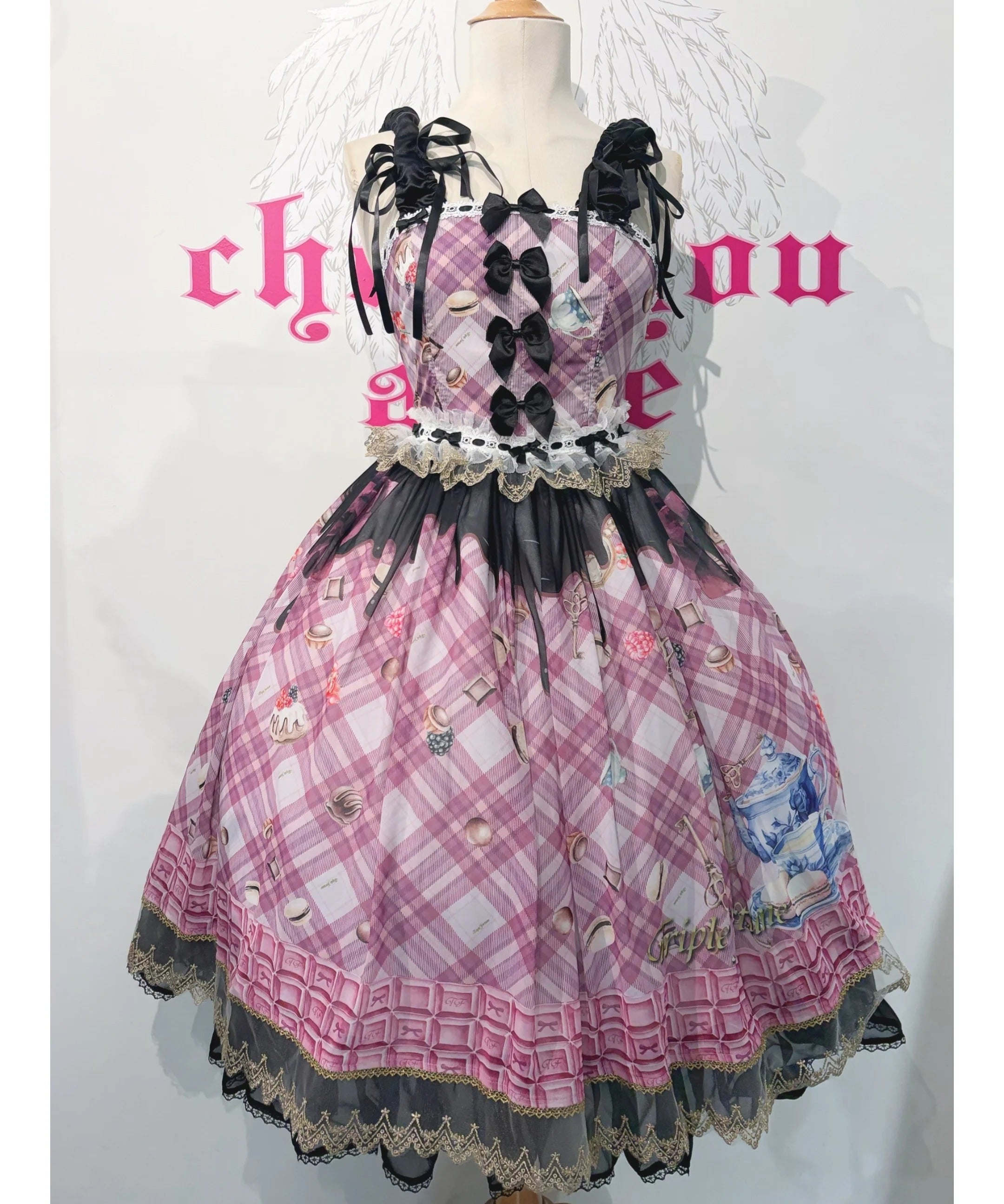 Chocolate Check JSK by Triple Fortune