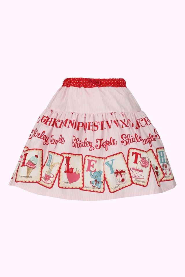 Toddler ~ Alphabet Card Skirt by Shirley Temple