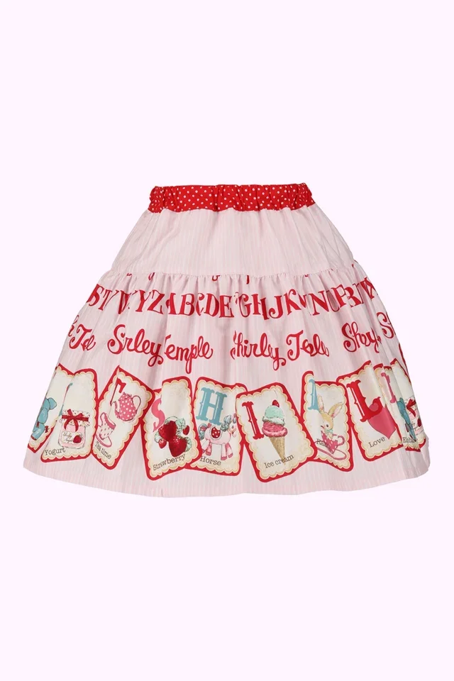 Toddler ~ Alphabet Card Skirt by Shirley Temple