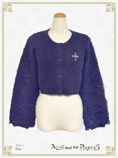 Shaggy-Sleeve Short Cardigan by Alice and the Pirates