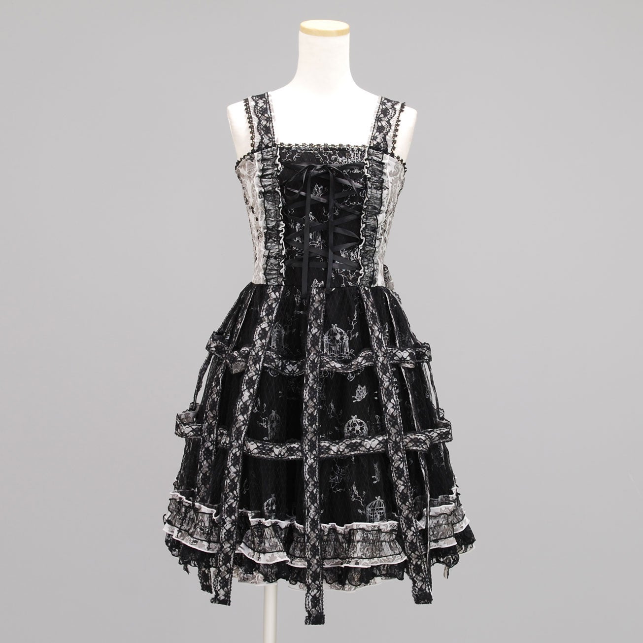 FRILL Birdcage Skirt JSK by h.NAOTO