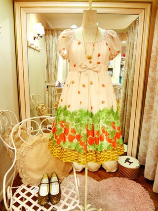 Strawberry Basket Print OP by Emily Temple Cute