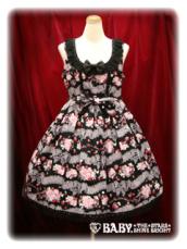 Sweet Gingham Border Ribbon Ribbon JSK黒 Sweet Gingham Border Ribbon Ribbon JSK by Baby, the Stars Shine Bright