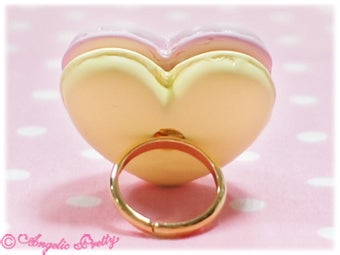 Angelic pretty【dreamハートマカロンリング】 Dream Heart Macaron Ring by Angelic Pretty