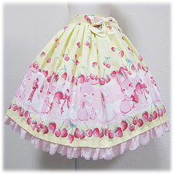 Cherry Berry Bunny Skirt by Angelic Pretty