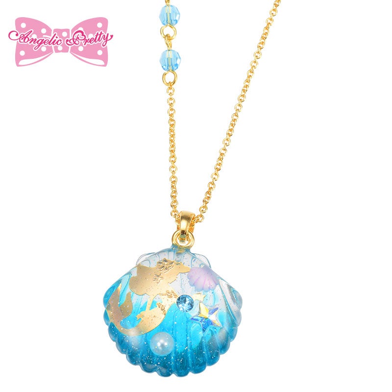 Disney Crystal Dream Mermaid Ariel Necklace by Angelic Pretty