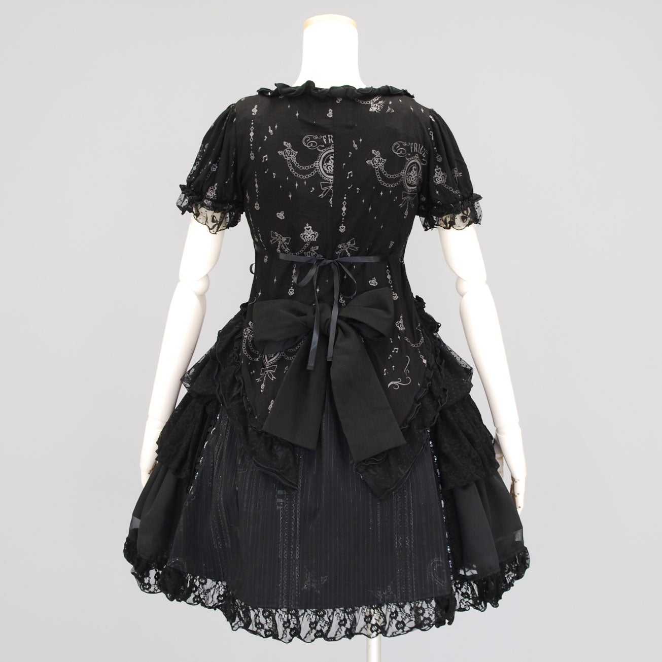 FRILL Lace-up Embroidered JSK by h.NAOTO