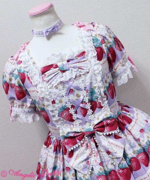 今週末まで Angelic Pretty strawberry whip ワンピ Strawberry Whip OP by Angelic Pretty