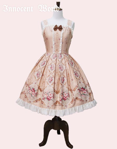 Innocent World ローズシフォンセット【ダメージ有】 Pure Rose Chiffon Frill JSK by Innocent World
