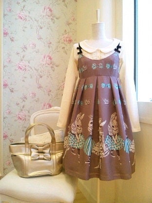 Rabbit Ballerina Print JSK by Emily Temple Cute