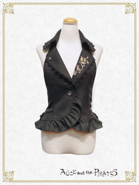 Versailles Rose Embroidery Ribbon Vest (2016) by Alice and the Pirates