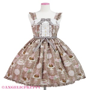 本日のみ　Angelic Pretty CHOCOLATE　TeaTime Chocolate Teatime JSK by Angelic Pretty