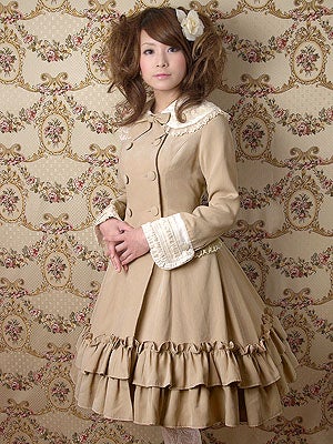 Mary Magdalene シャルロットコートワンピース 黒 Charlotte Coat OP by Mary Magdalene
