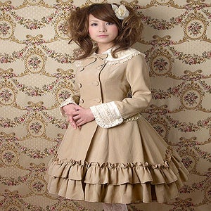 Mary Magdalene シャルロットコートワンピース 黒 08720b12-7916-556b-bb51-