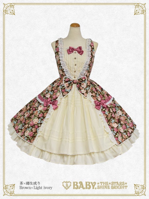 BABY floral gardenia JSK えんじ ヘッドドレス セット Floral Gardenia JSK by Baby, the Stars Shine Bright