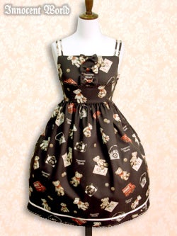 London Bear High Waist JSK by Innocent World