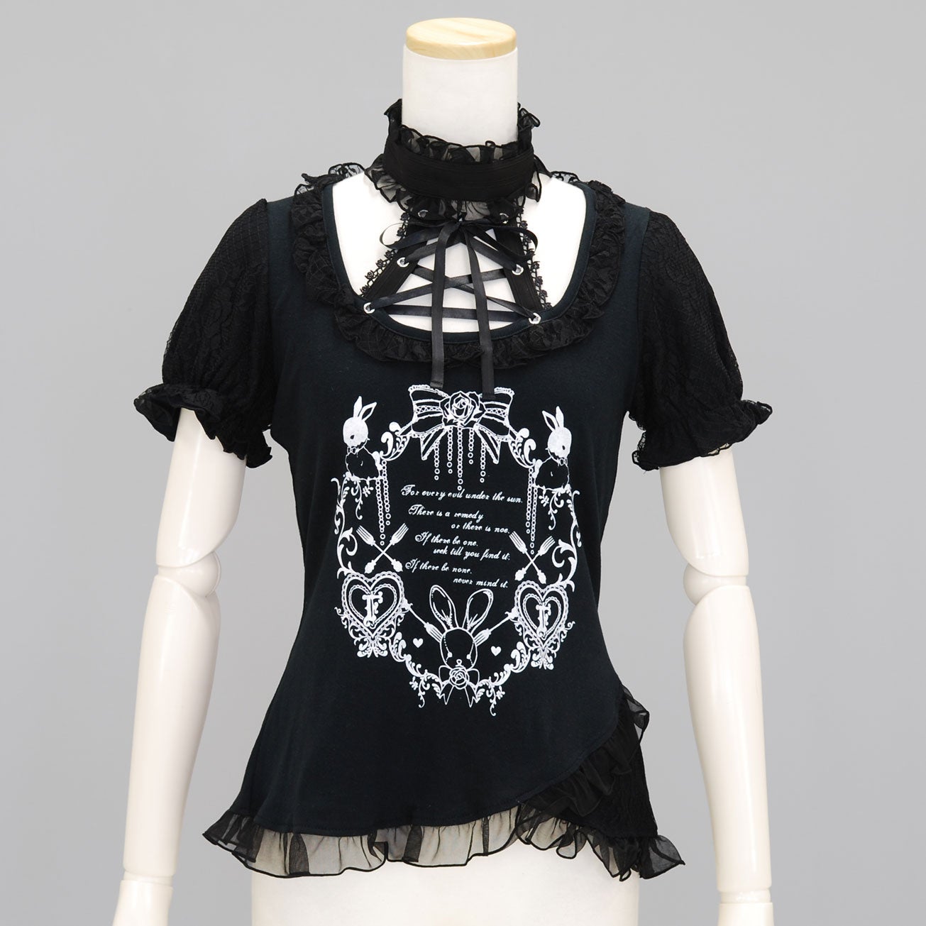 FRILL Design Choker Cutsew by h.NAOTO