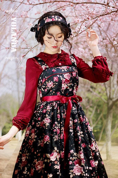 Yolanda Camellias on the Mountain JSK by Chinese Indie Brand