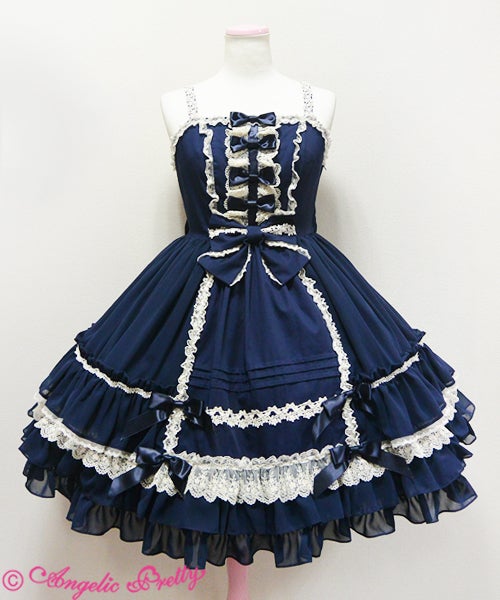 Angelic Pretty森の童話 JSK ネイビー Fairy Tale Forest JSK by Angelic Pretty