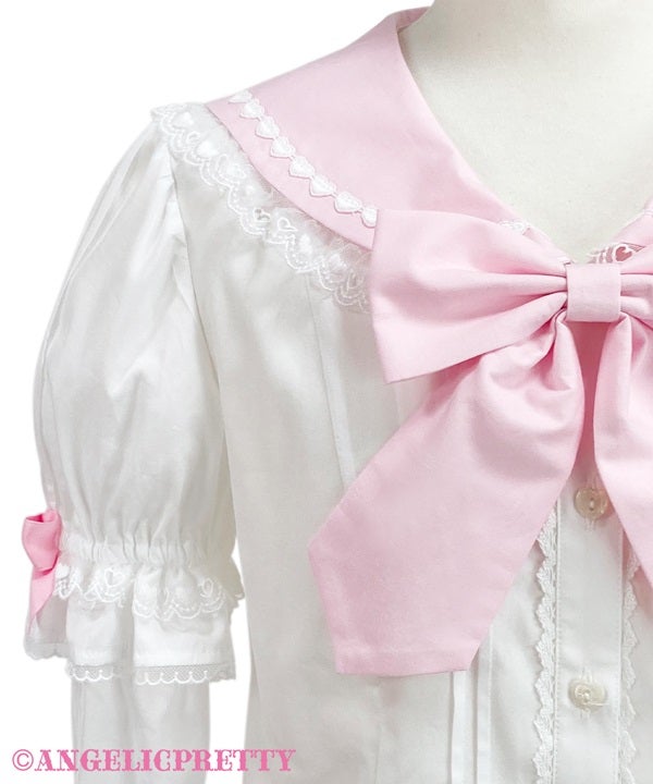 Fancy School Detachable Sleeves Blouse by Angelic Pretty