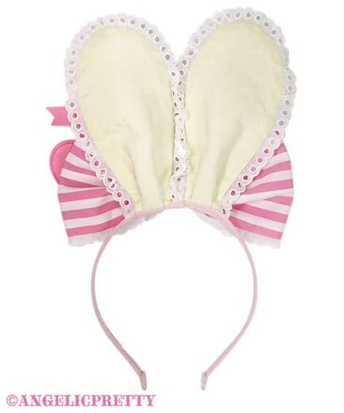 Lyrical Bunny Stripe Diner OP Set by Angelic Pretty
