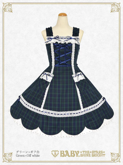 Scalloped Tartan Check JSK (2026) by Baby, the Stars Shine Bright