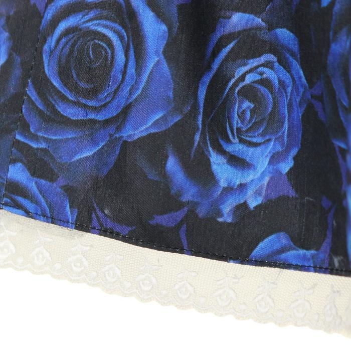 Blue Rose 3 Tier Skirt (48 cm) by Moi-même-Moitié