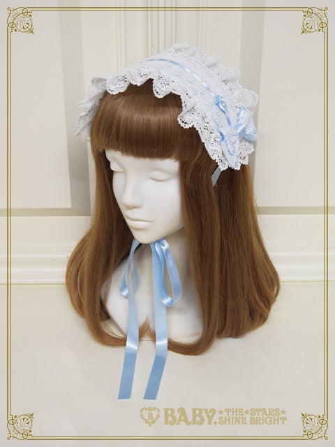 ベイビーザスターズシャインブライトシェリルレーシィヘッドドレス オフ白×オフ白 Cheryl Lacy Headdress (2022) by Baby, the Stars Shine Bright