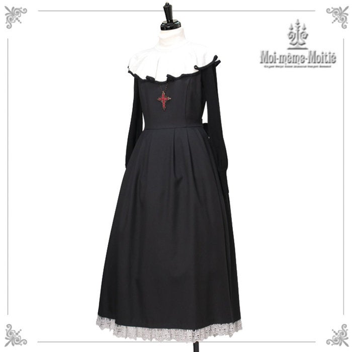 Coffin Lace Ribbon Long JSK by Moi-même-Moitié