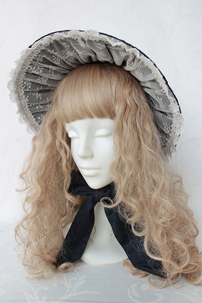Victorian maiden クラシカルレースドールハット ボンネット Classical Lace Doll Hat Bonnet by Victorian Maiden
