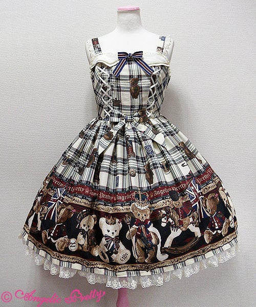 AngelicPretty British Bear SK & KC セット British Bear JSK (2016) by Angelic Pretty