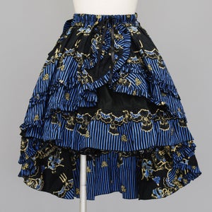 FRILL Stripe Bustle Skirt by h.NAOTO