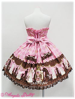 ワンピース Chess Chocolate Bustier JSK Chess Chocolate Bustier JSK by Angelic Pretty