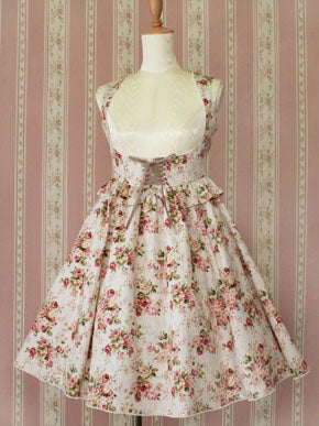 Rococo Bouquet Apron Dress JSK by Victorian Maiden